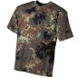 Preview: MFH US T-Shirt, halbarm, flecktarn, Baumwolle 170 g/m²